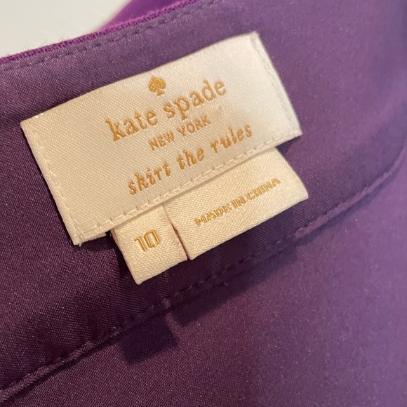 Kate Spade ♠️ 60’s Mod Plum Purple Skirt - Picture 5 of 8